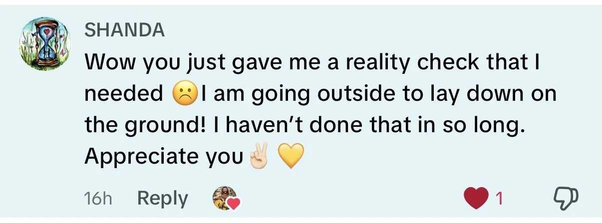 Screenshot of a client message