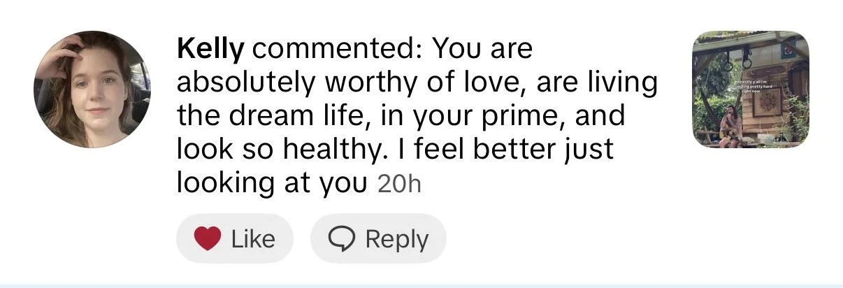 Screenshot of a client message